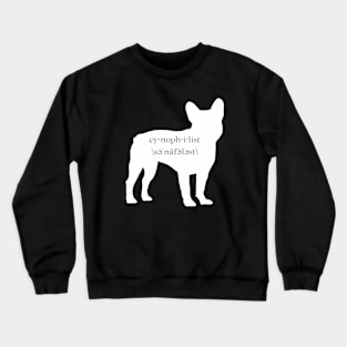 Encyclopaedia Passionum I: Cynophilist - Dog lover (French Bulldog edition) Crewneck Sweatshirt